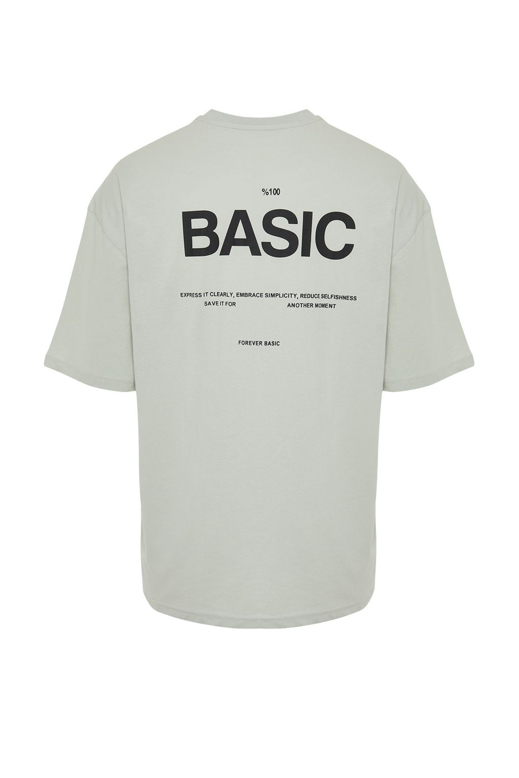 TRENDYOL MAN Gri Oversize Bisiklet Yaka Slogan Orme T-Shirt TMNSS23TS00263 - Trendyolmilla фото 26