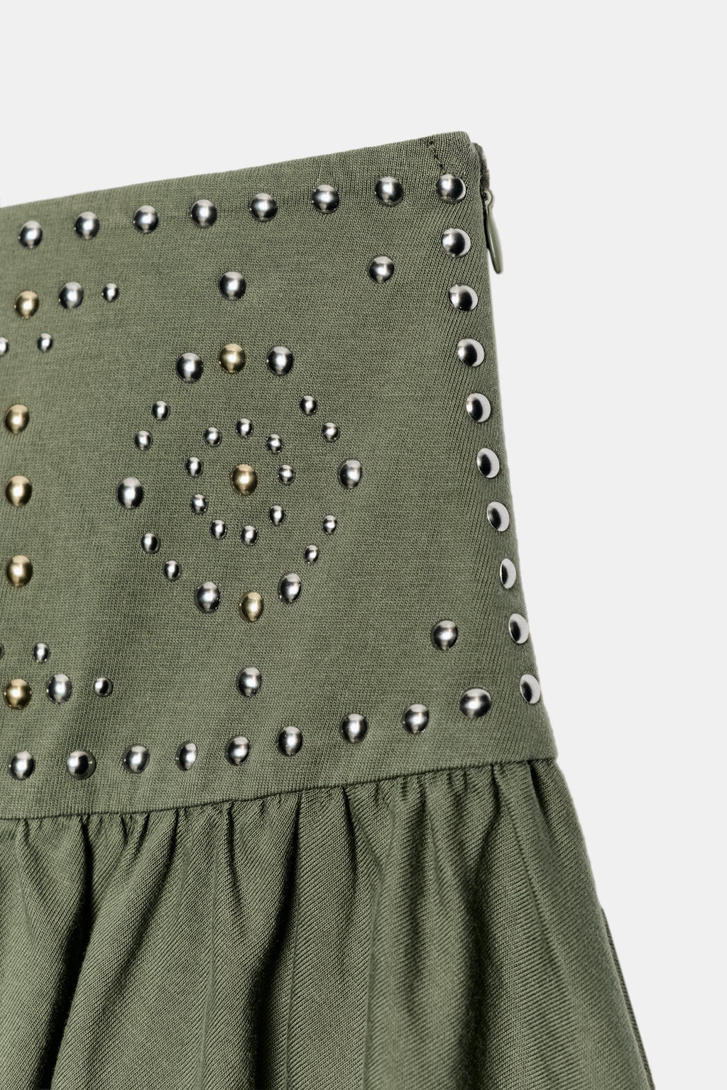 FALDA ASIM?TRICA TACHAS / Verde - Zara фото 7