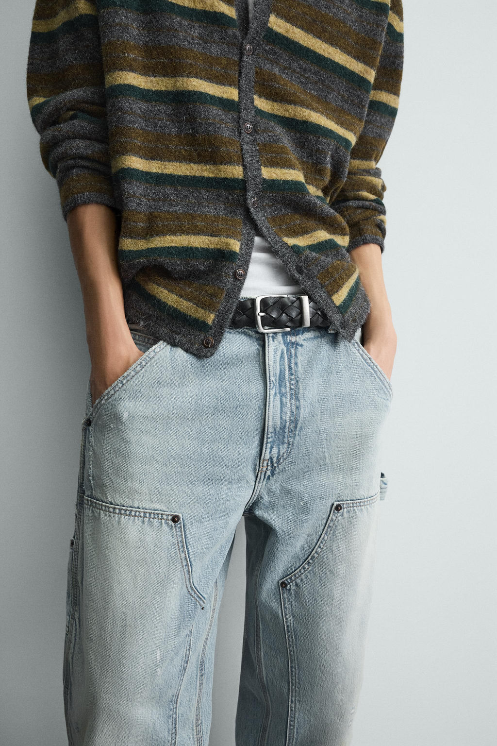 BRAIDED LEATHER BELT