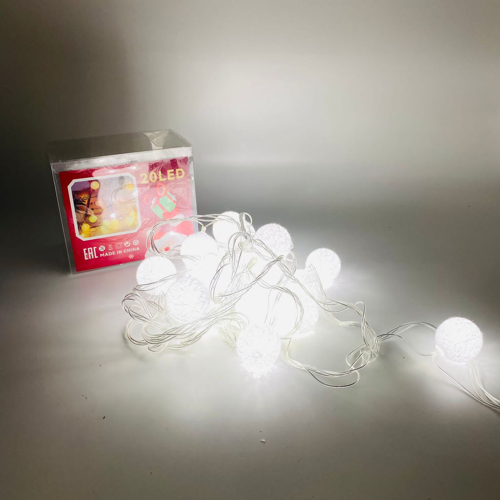 Гирлянда Клубок тонкая нить 5 м 20 LED (тайские шарики) (арт. HZ) - Ип лебедев о.ю фото 8