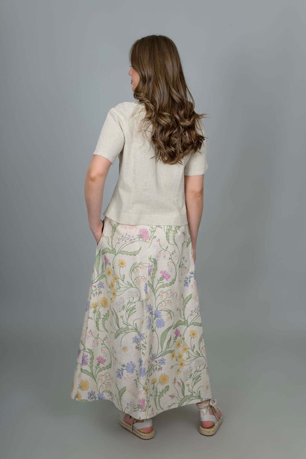 Блуза  лен 70%, хлопок 30%