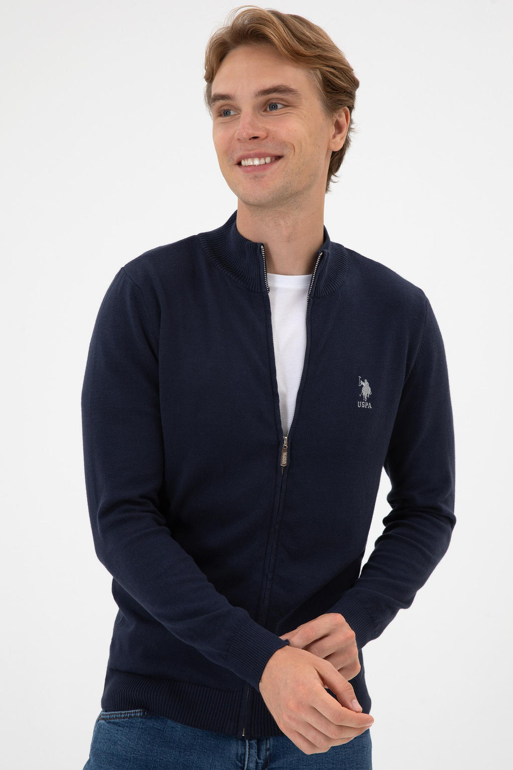 Erkek Slim Fit Lacivert Triko H_rka - U.s. polo assn фото 9