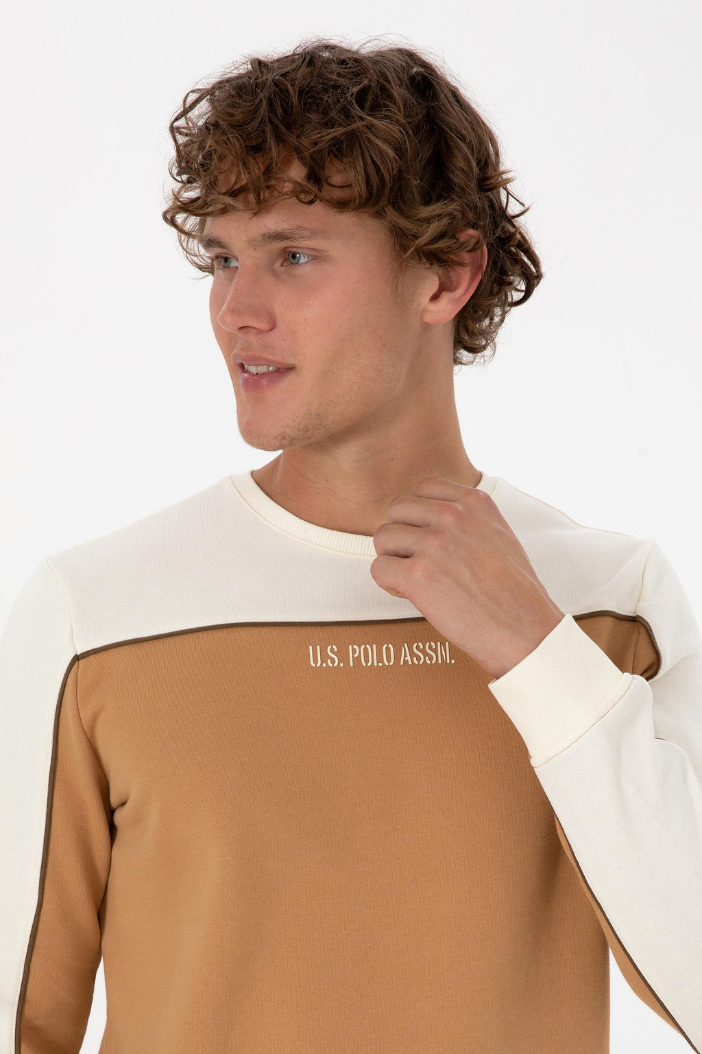 Erkek Camel Sweatshirt - U.s. polo assn фото 2