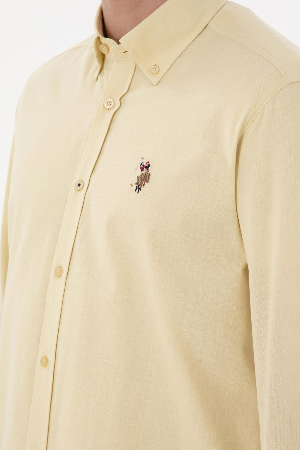 Erkek A__k Haki Uzun Kollu Basic G_mlek Sepette S_rpriz _ndirim - U.s. polo assn фото 7