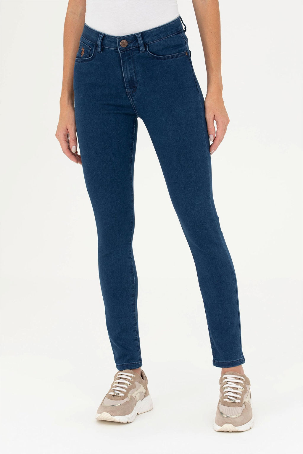 Женские темно-синие джинсовые брюки - U.s. polo assn фото 9