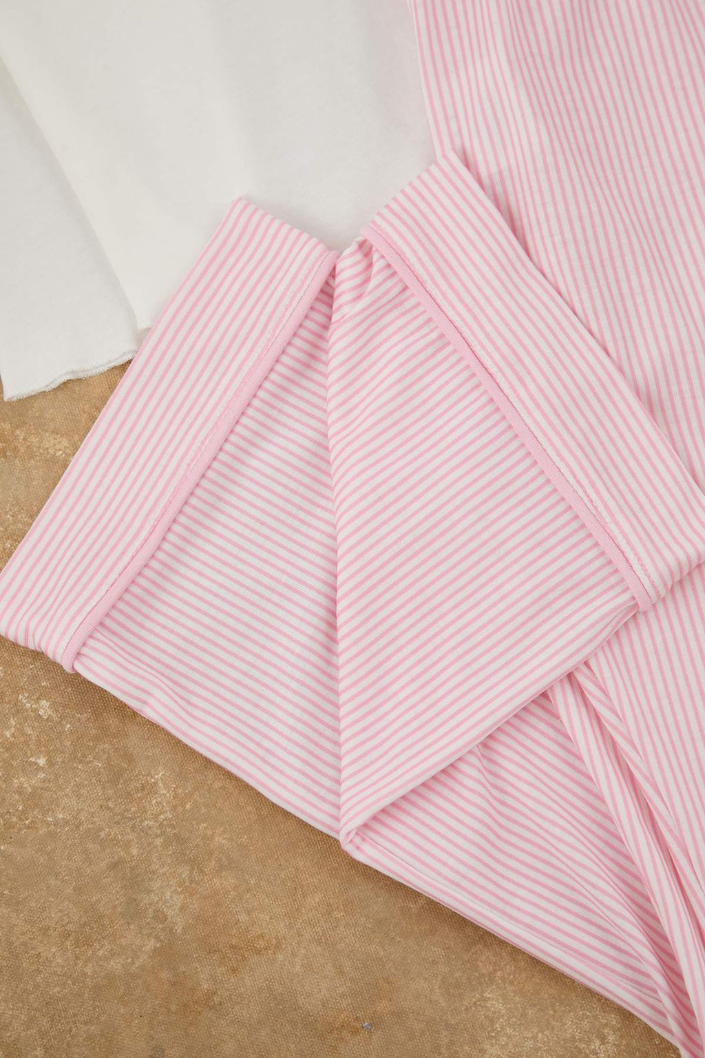 Pudra K?z Cocuk Bask?l? Pijama Set Orme Alt-Ust Tak?m TKDAW26PT00007 - Trendyolmilla фото 3