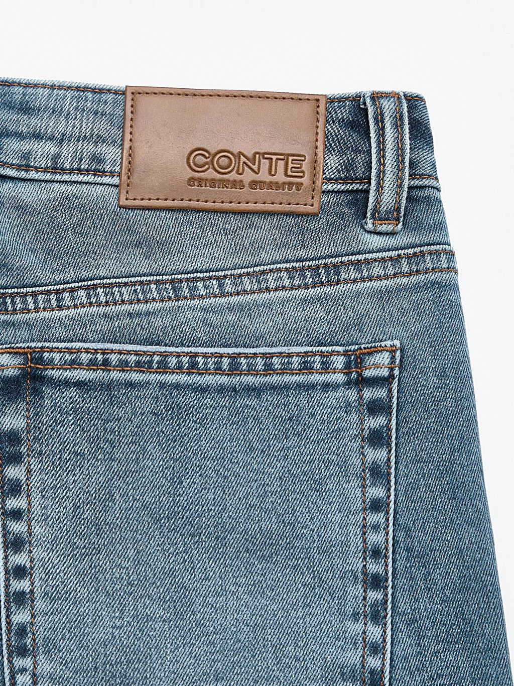 CONTE CON-738 Джинсы straight c разрезами и необработанным краем blue - Conte elegant фото 11