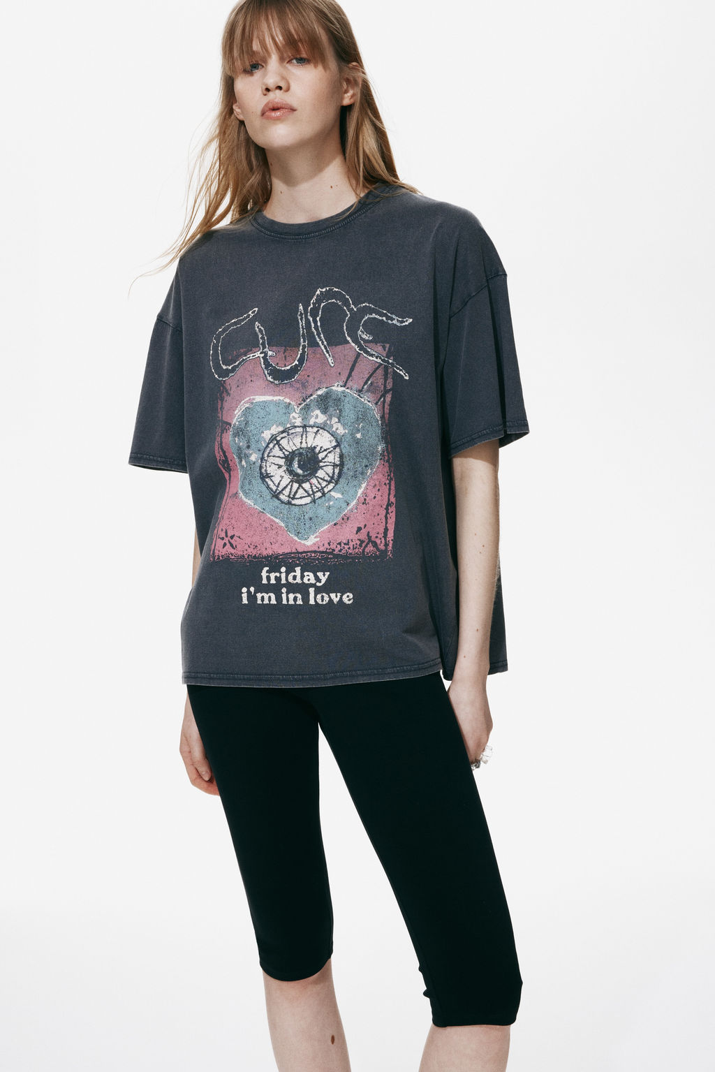 Camiseta oversize estampada - H&m фото 9