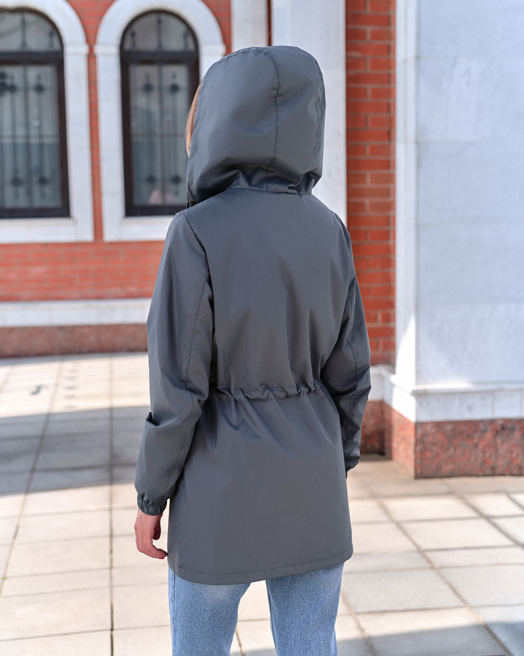 Ветровка женская "Грин" темно-серый