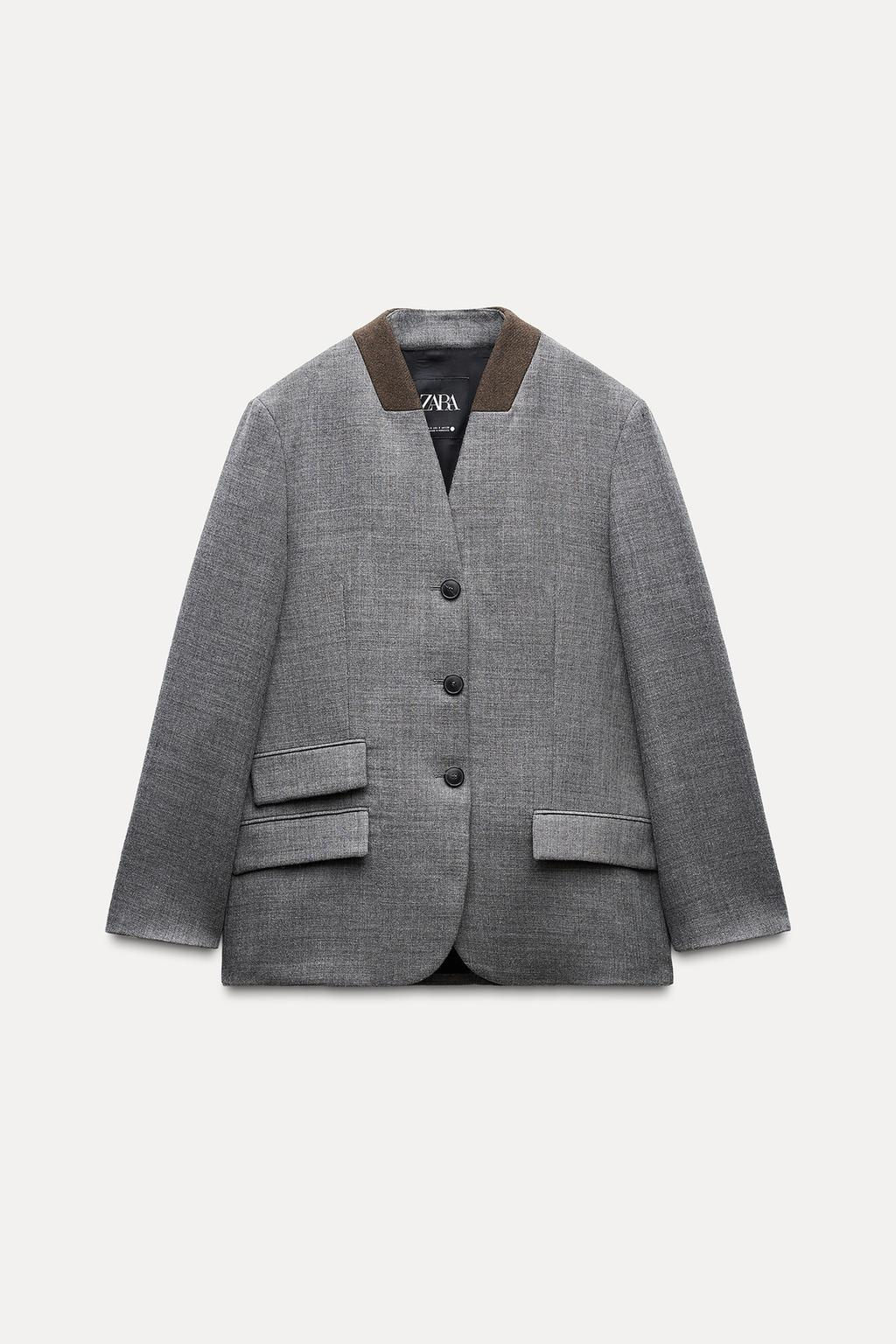 ZW COLLECTION 100% WOOL BLAZER - Zara фото 5