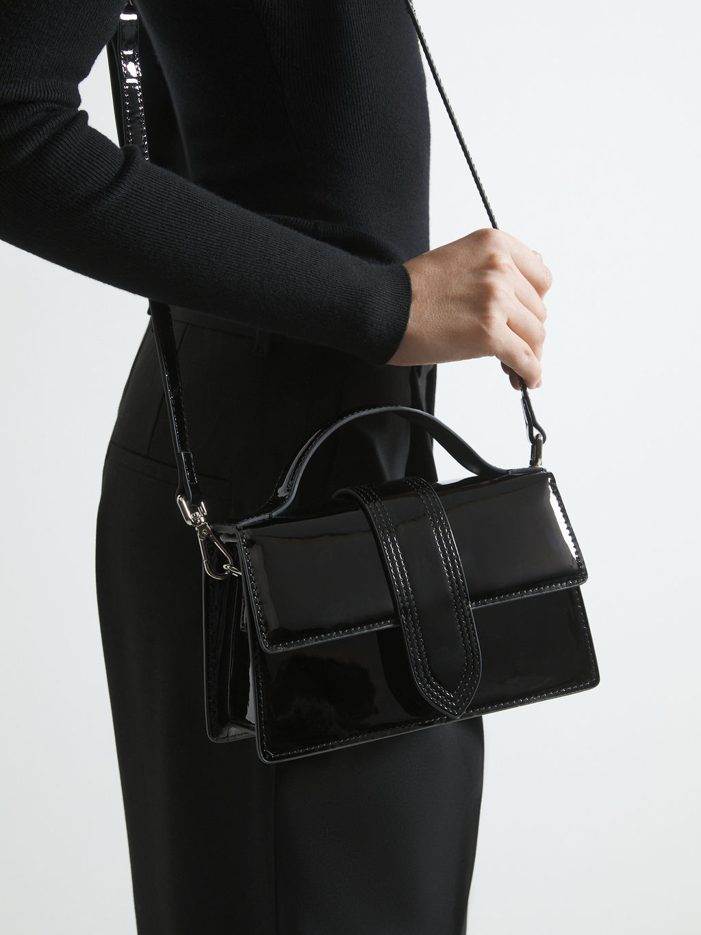 Женская сумка с ручками TENDANCE Артикул 4248351, черный  фото 2