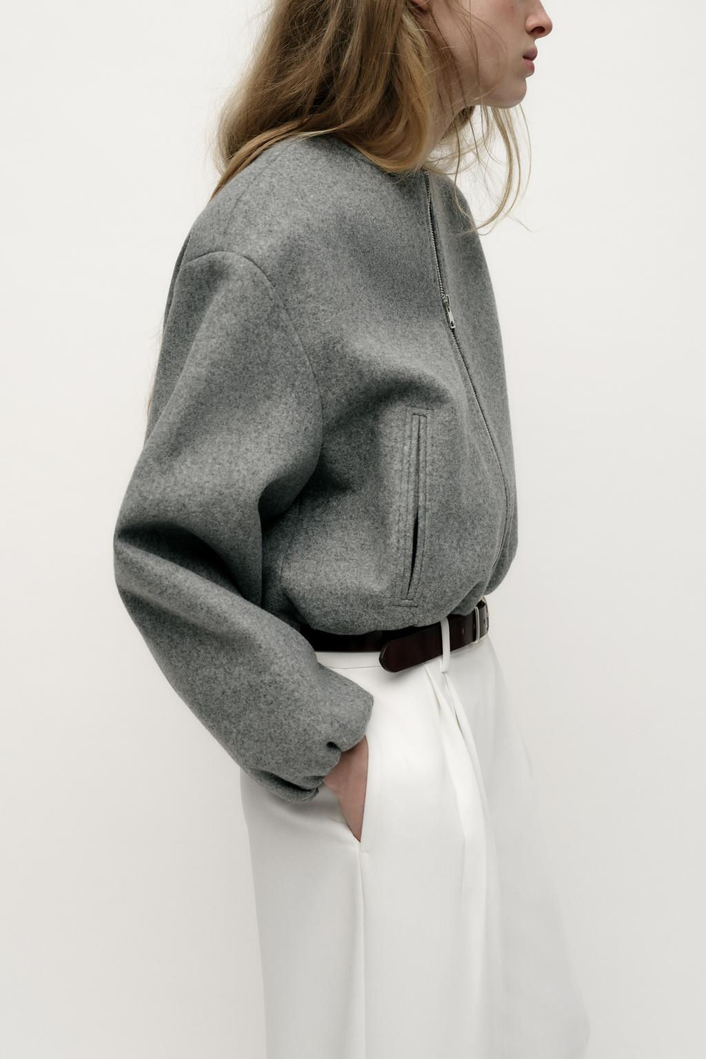 SOFT BOMBER JACKET WITH ELASTIC TRIMS - Zara фото 5