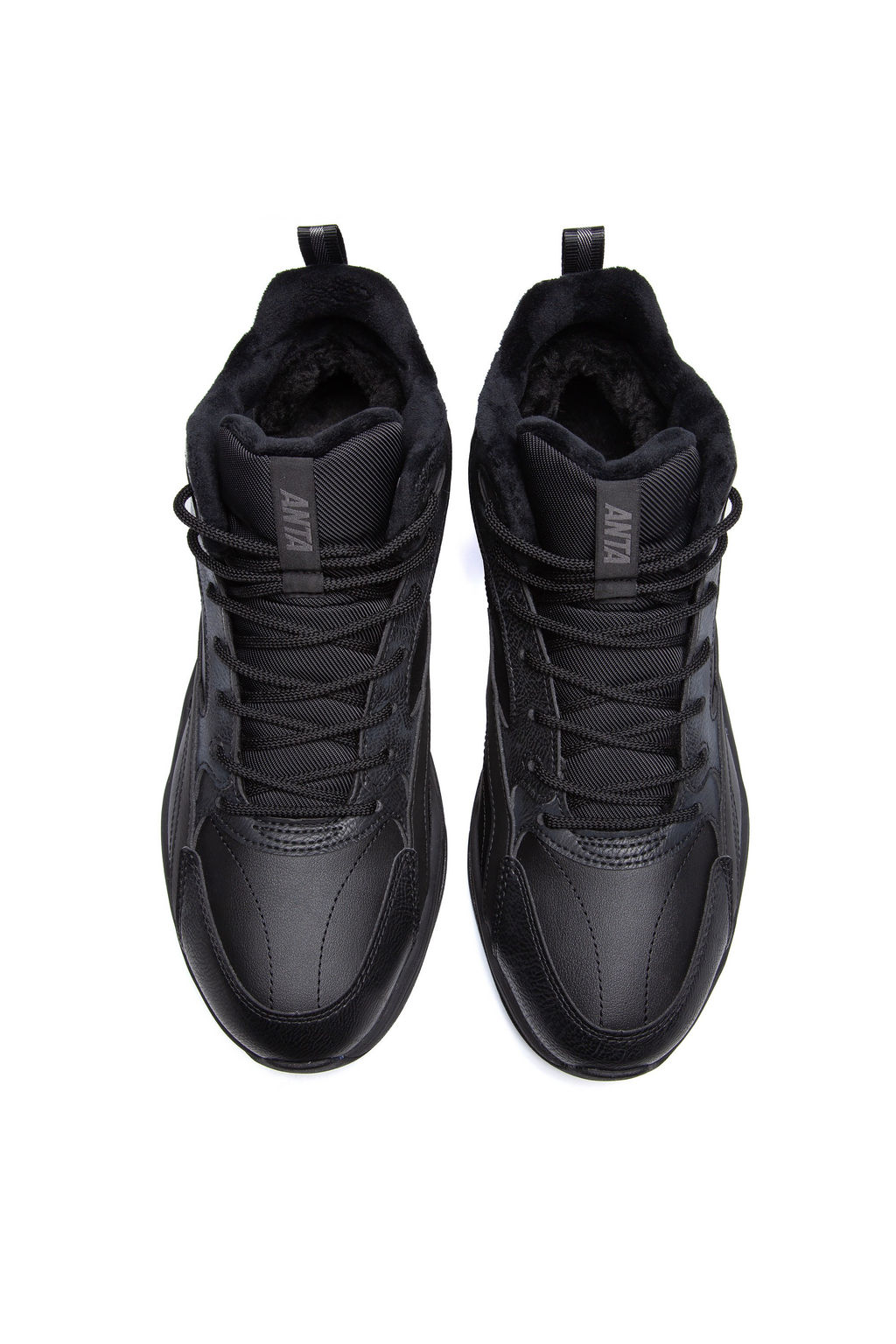 Кроссовки повседневные утепленные Черный/Серый