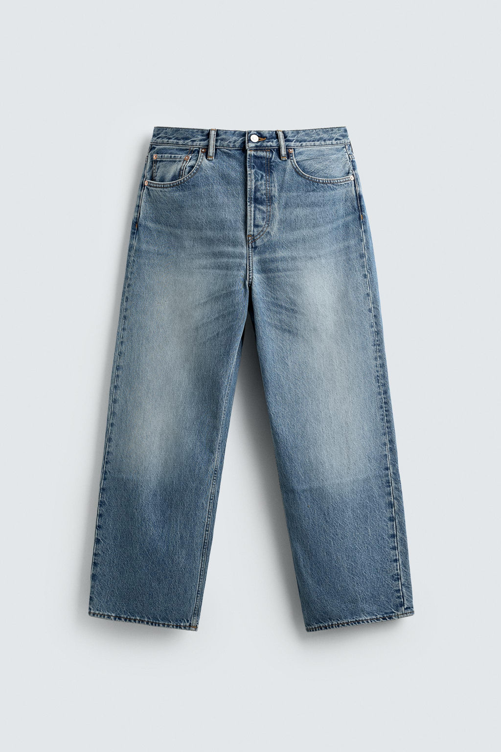 RELAXED STRAIGHT-LEG LIMITED EDITION JEANS - Zara фото 7