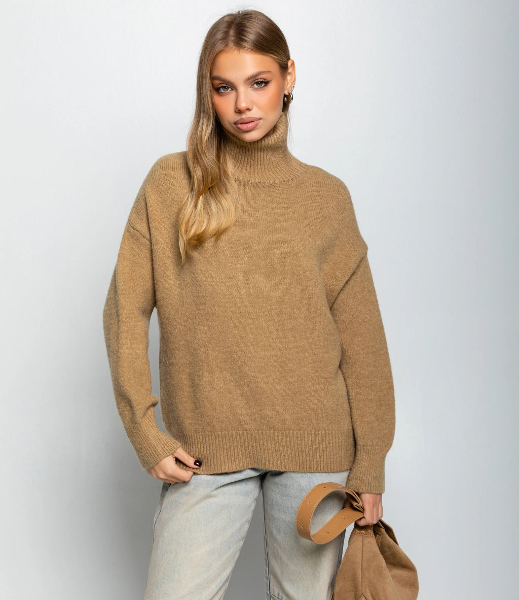 Свитер #КТ2587 (1), светлый хаки