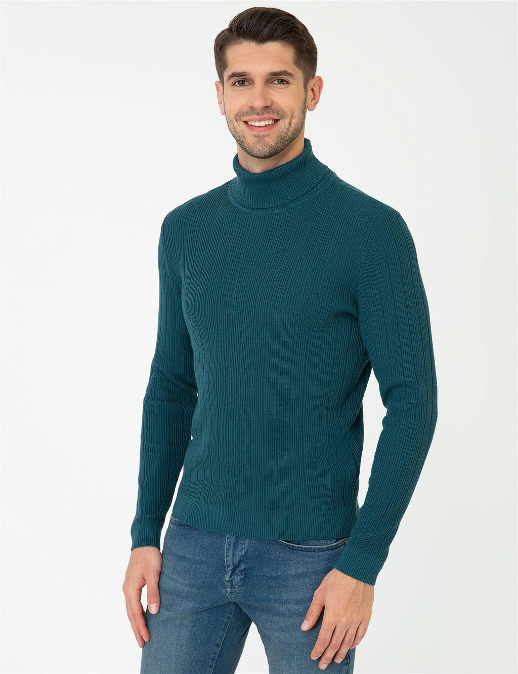 Mavi Slim Fit Bal_k__ Yaka Triko Kazak - Pierre cardin фото 3