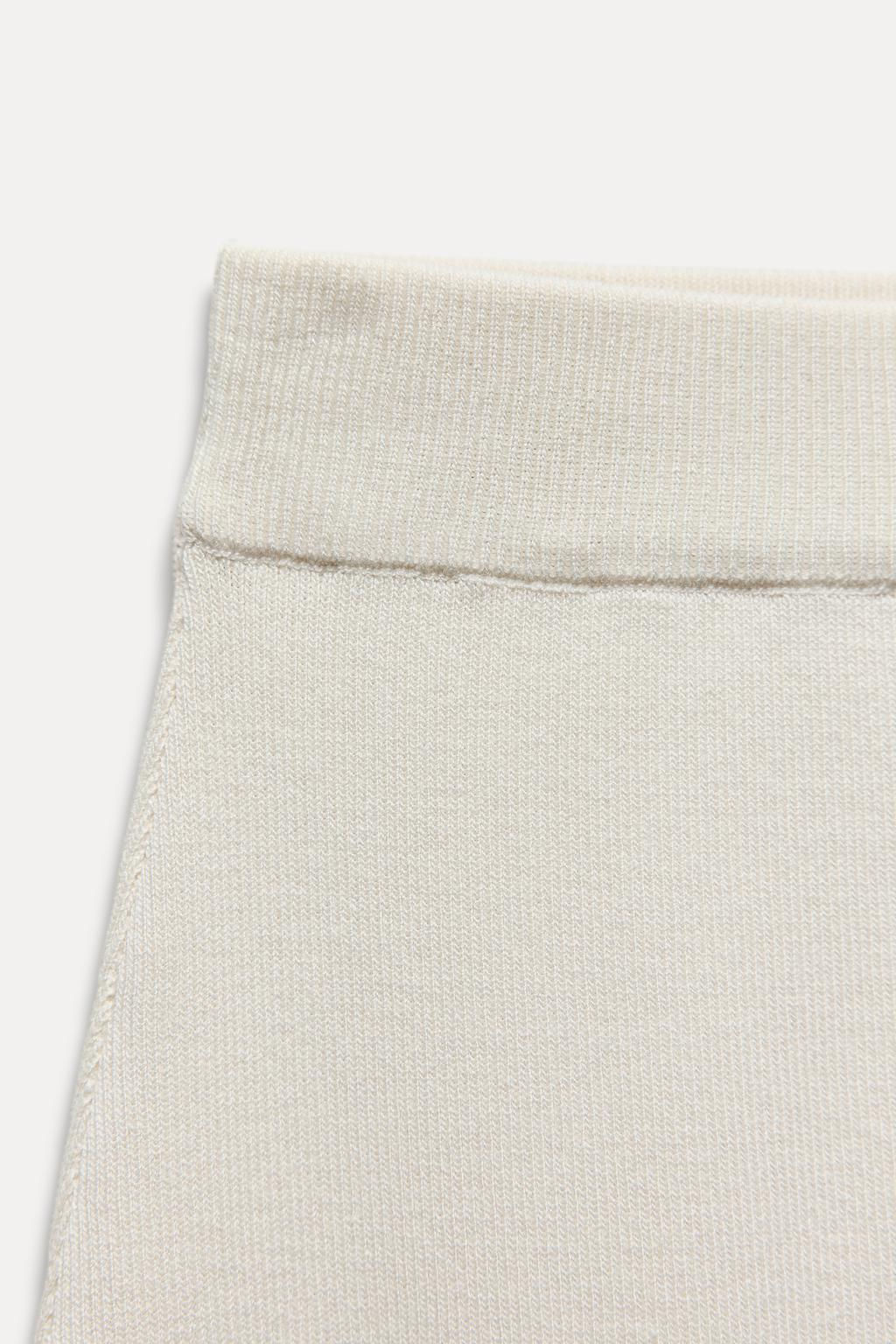 PLAIN KNIT MIDI SKIRT - Zara фото 7