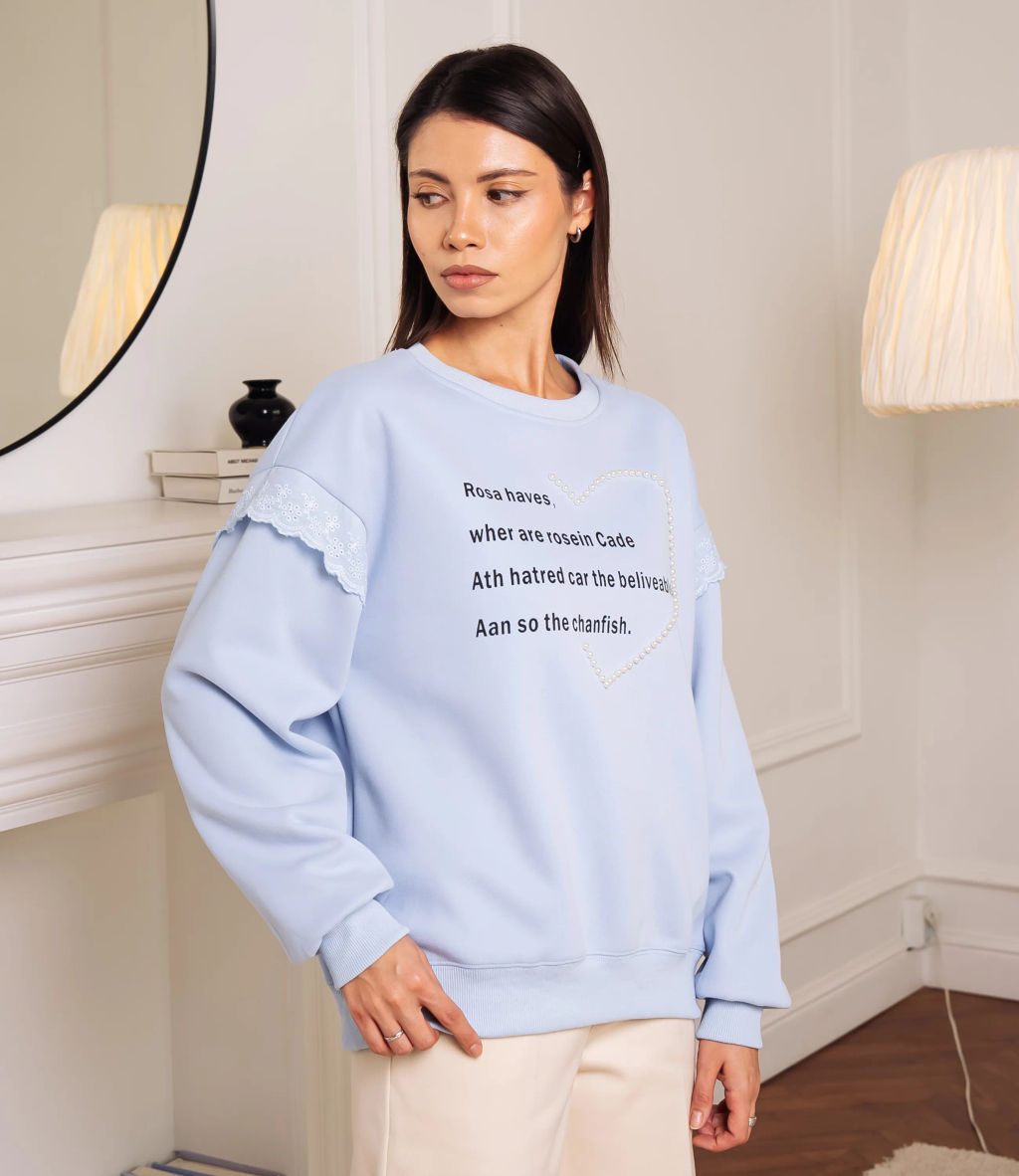Свитшот #КТ3705 (3), голубой