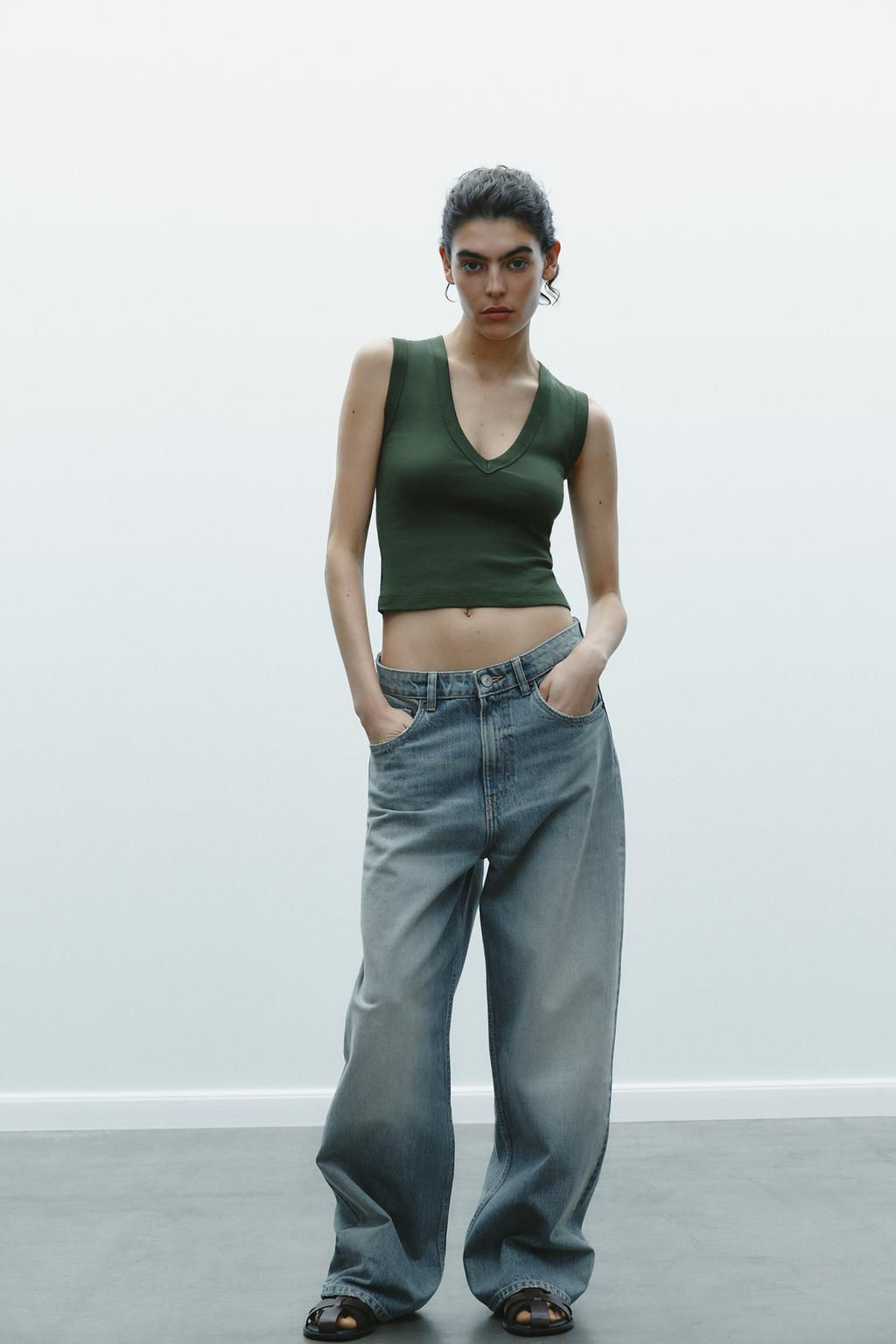 V-NECK TOP - Zara фото 20