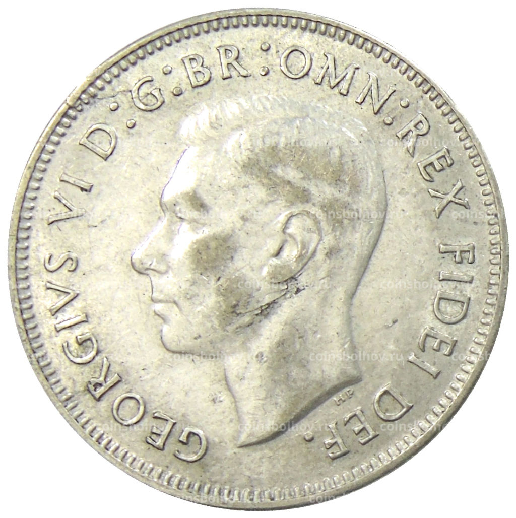1 флорин (2 шиллинга) 1951 года Австралия  50 лет Федерации