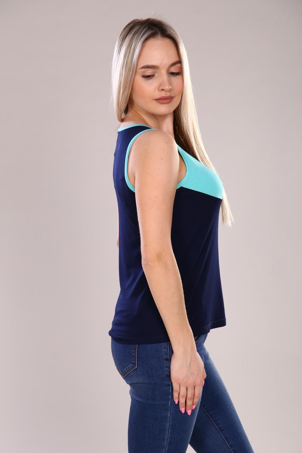 IV-CAPRIZ Загар - майка синий