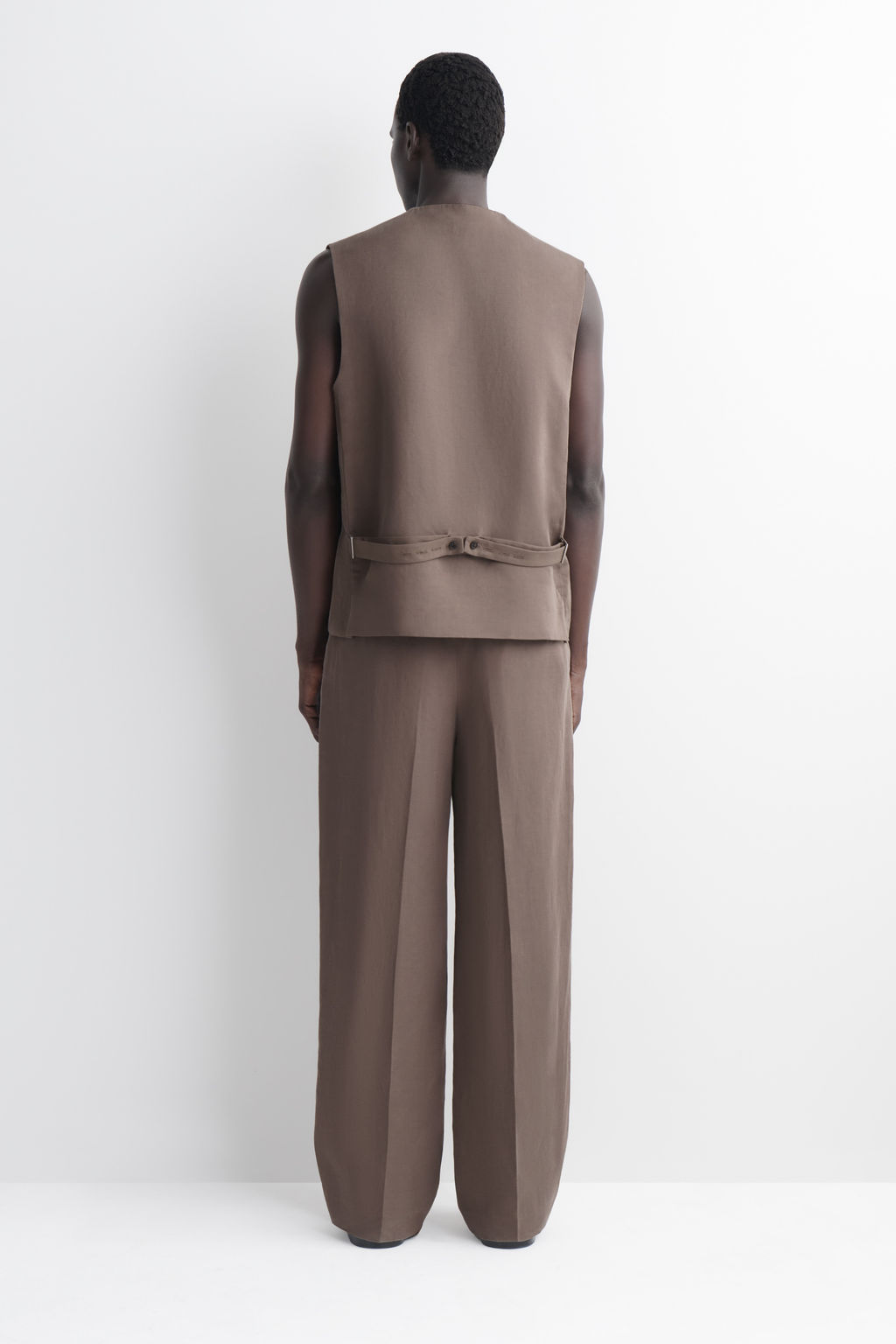 PANTAL?N RELAXED FIT WIDE LEG EN MEZCLA DE LINO - H&m фото 5