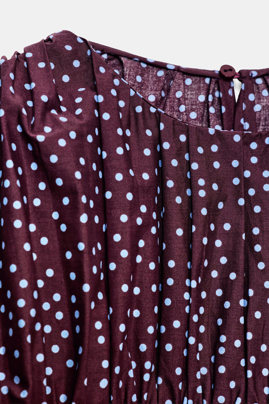 POLKA DOT BLOUSE WITH PUFF SLEEVES - Zara фото 9