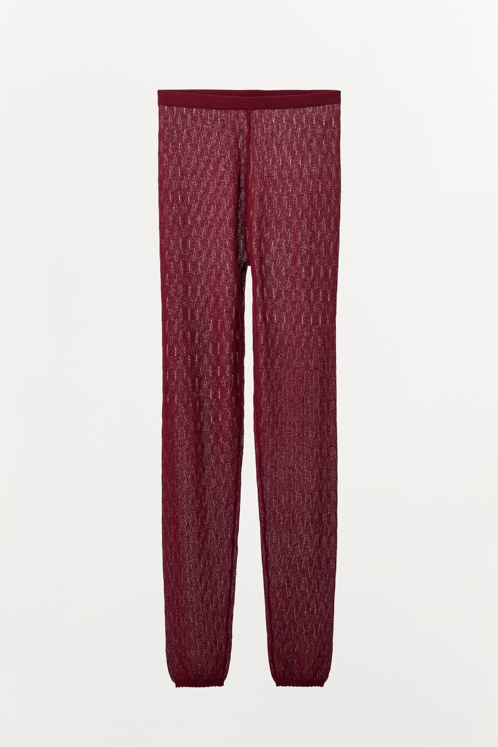 CHUNKY KNIT POINTELLE LEGGINGS - Zara фото 2