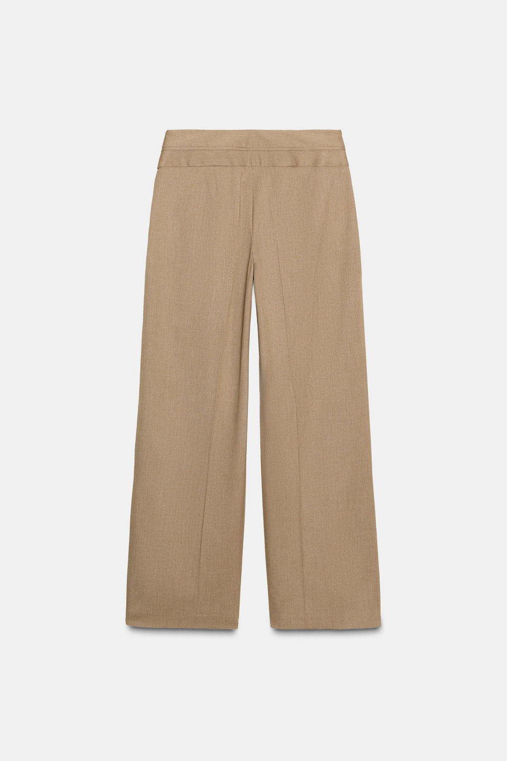 GOLD BUTTON WIDE-LEG TROUSERS - Zara фото 8