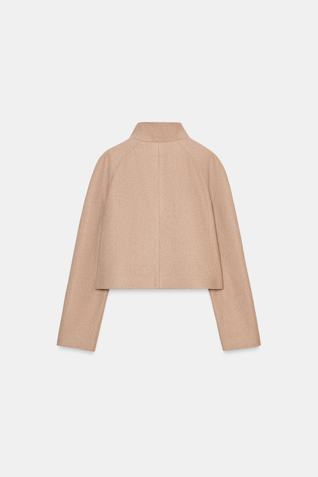 CHAQUETA CORTA CUELLO SUBIDO / Tostado - Zara фото 8