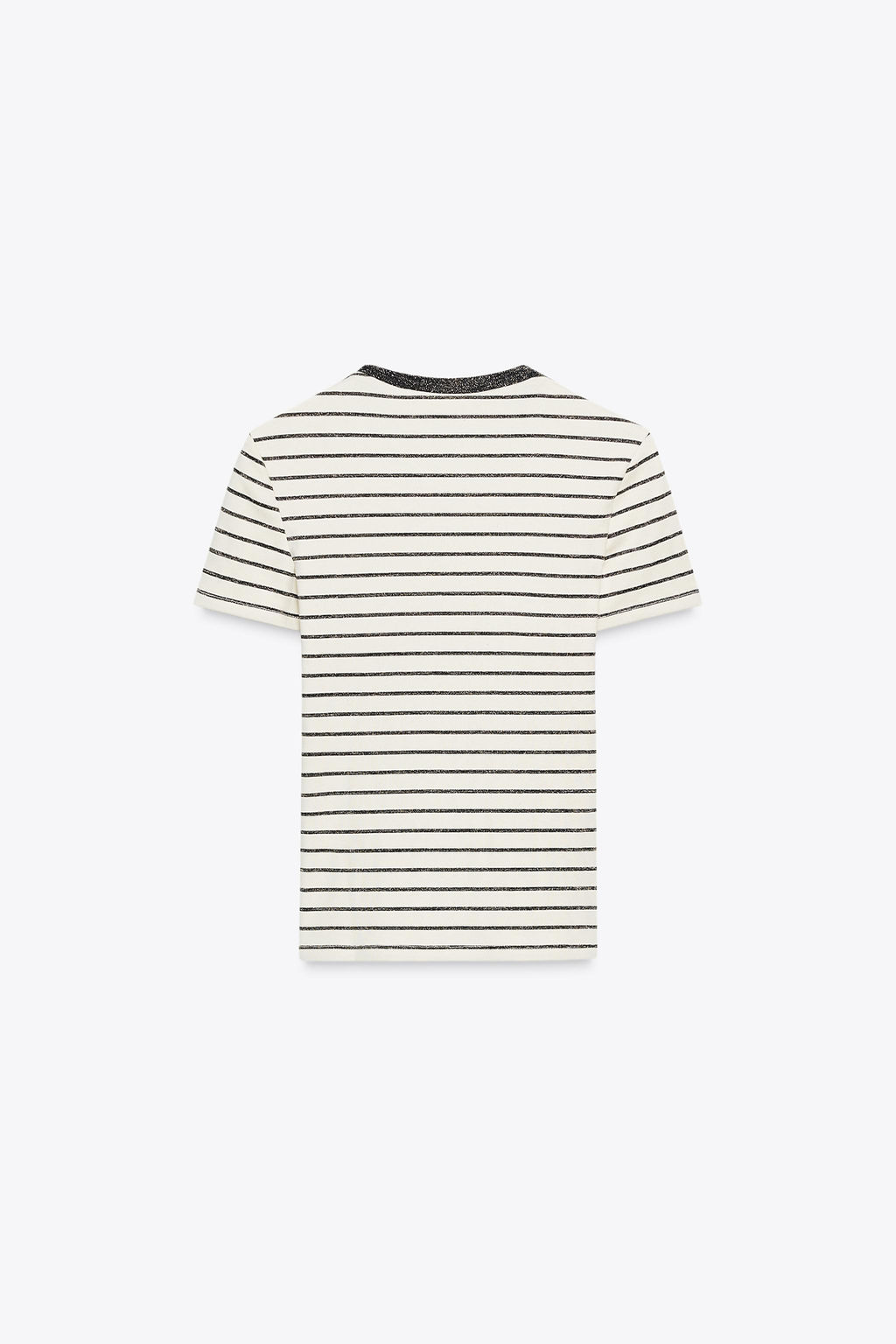 METALLIC THREAD CHUNKY KNIT T-SHIRT - Zara фото 6