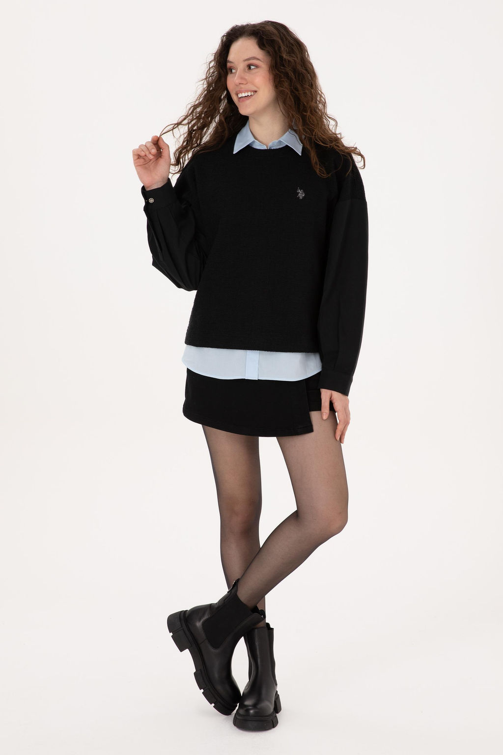 Kad_n Siyah Sweatshirt - U.s. polo assn фото 4