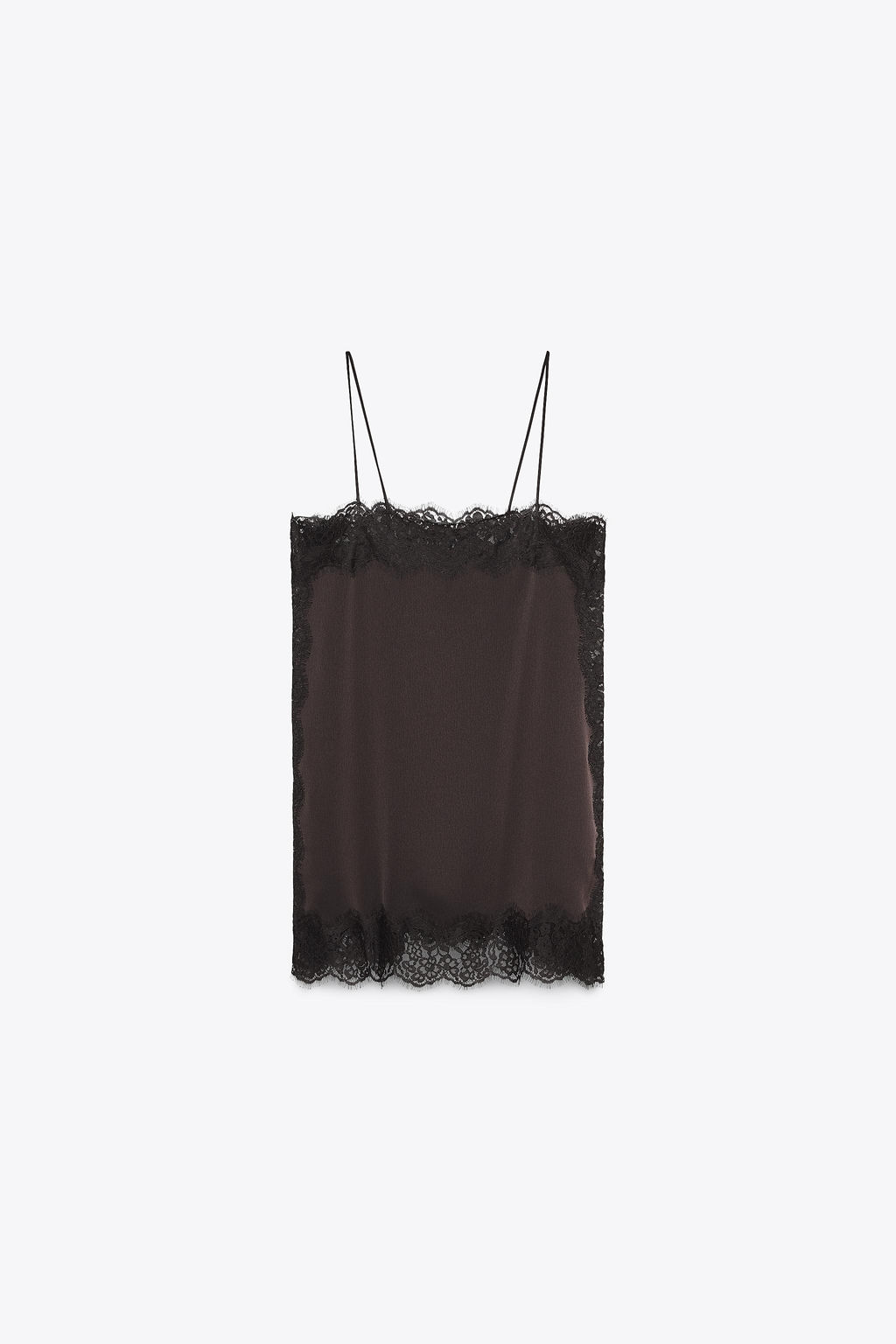 ZW COLLECTION SATIN LACE TOP - Zara фото 7