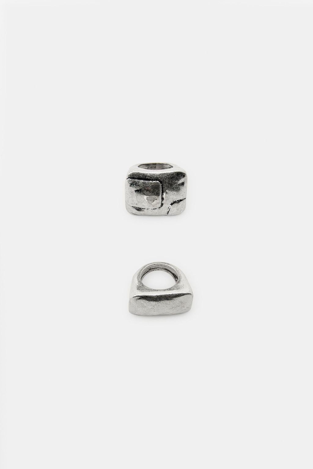 2-PACK OF RECTANGULAR MAXI RINGS - Zara фото 3