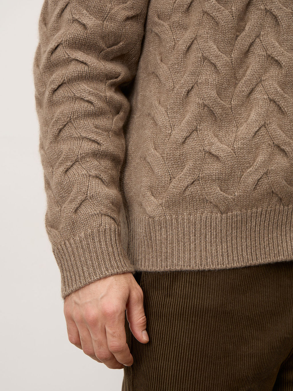 Джемпер мужской из кашемира 4295 капучино