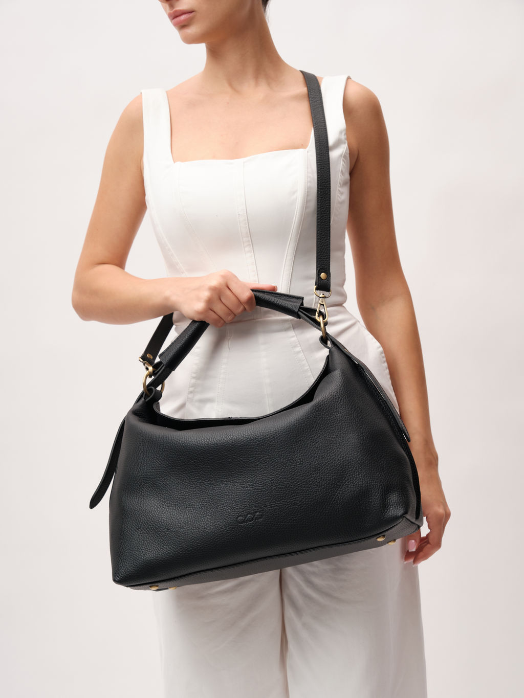 Кожаная сумка Andrea DBR 31374 черный фото 11