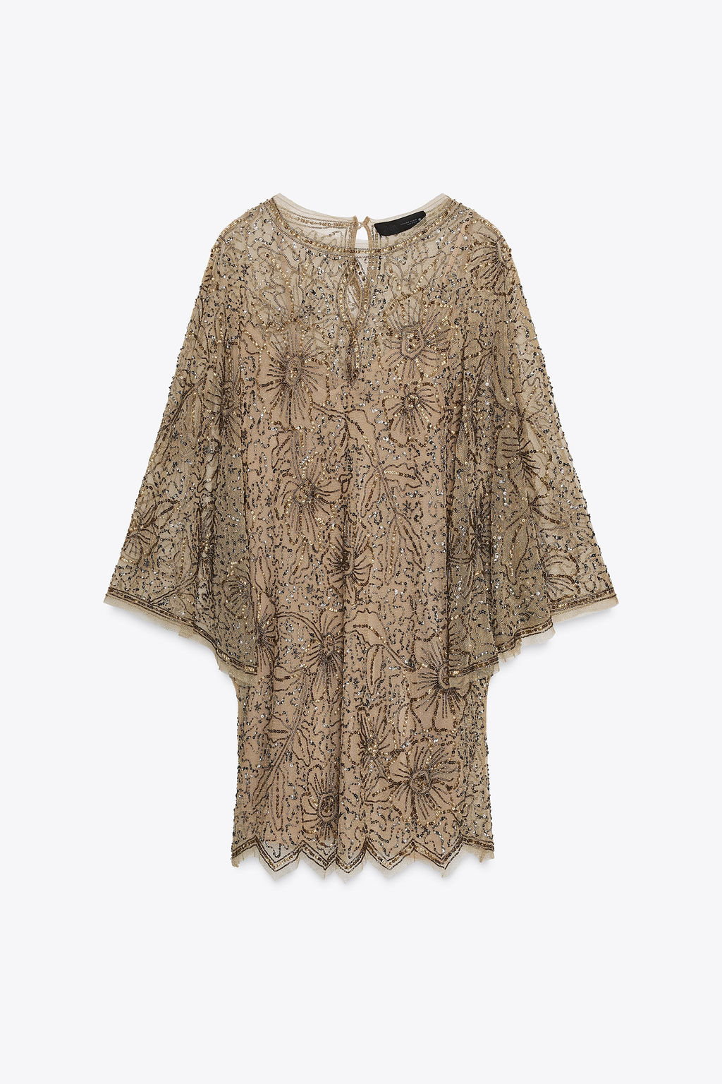 ZW COLLECTION LIMITED EDITION EMBROIDERED SHORT DRESS - Zara фото 4