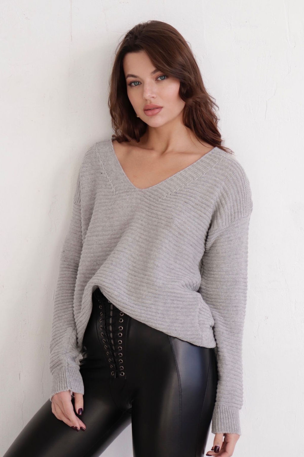 10809 Пуловер серый - Martichelli фото 8