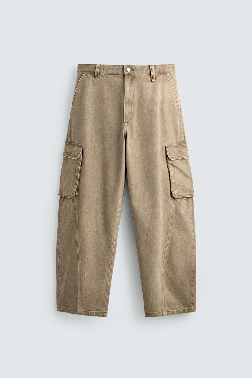 PANTAL?N CARGO BALLOON FIT / Beige - Zara фото 7