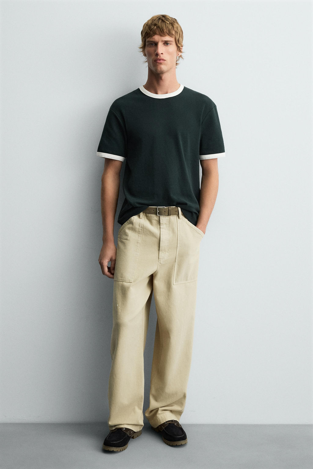 CONTRAST LEATHER DECK SHOES - Zara фото 6