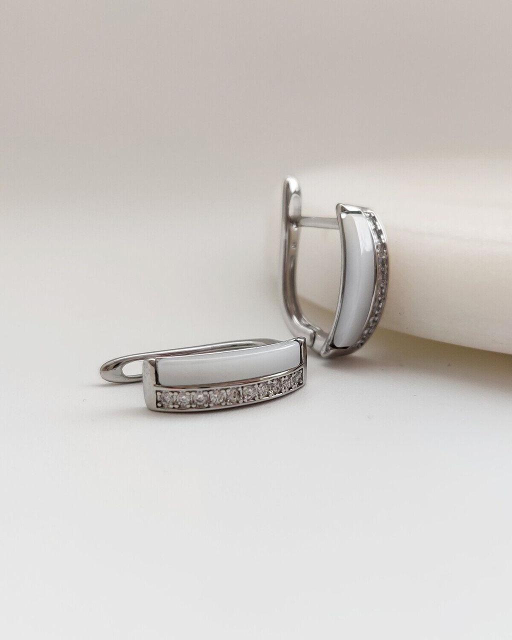 Серьги с керамикой