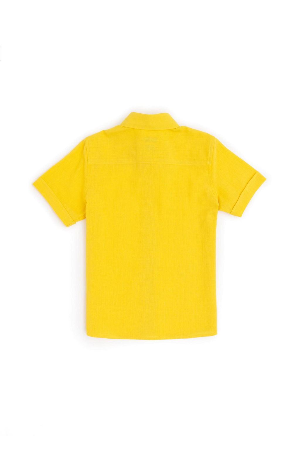 Желтая рубашка с коротким рукавом для мальчика Неожиданная скидка в корзине - U.s. polo assn фото 2