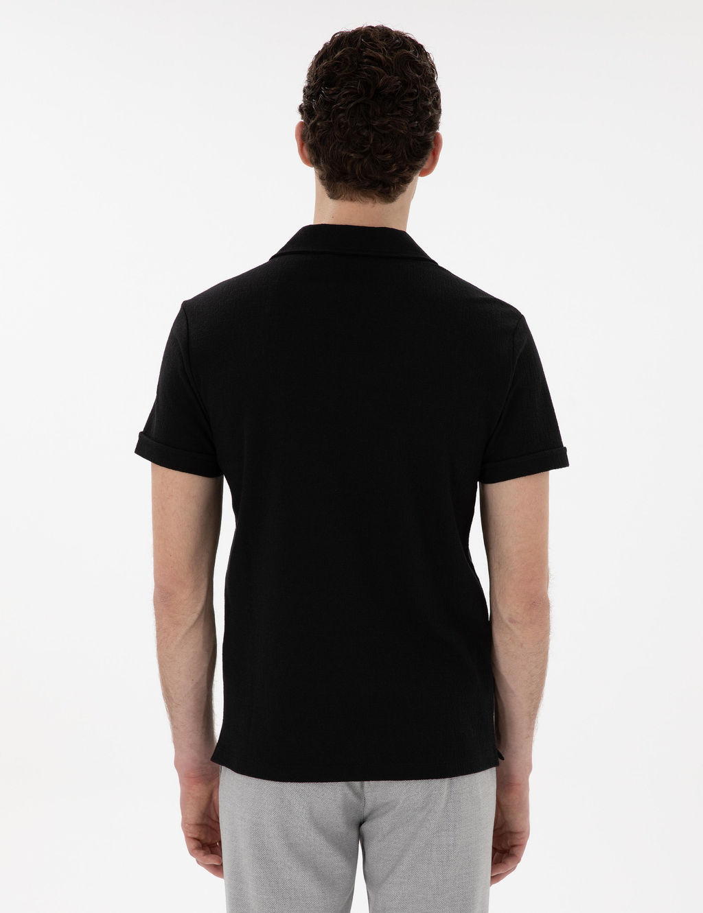 Siyah Slim Fit Ti__rt - Pierre cardin фото 5