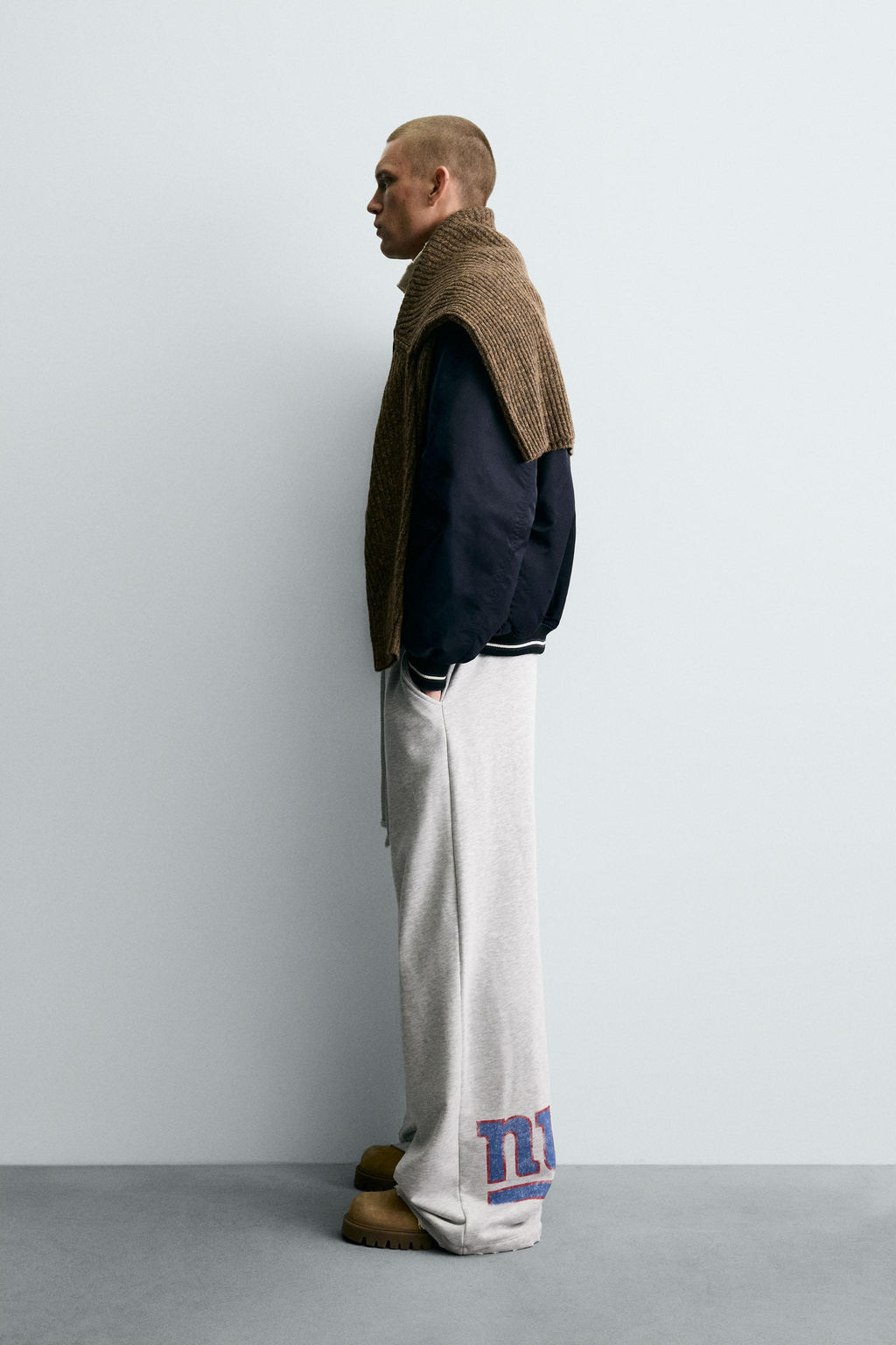WIDE-LEG JOGGING BOTTOMS NFL NEW YORK GIANTS - Zara фото 3