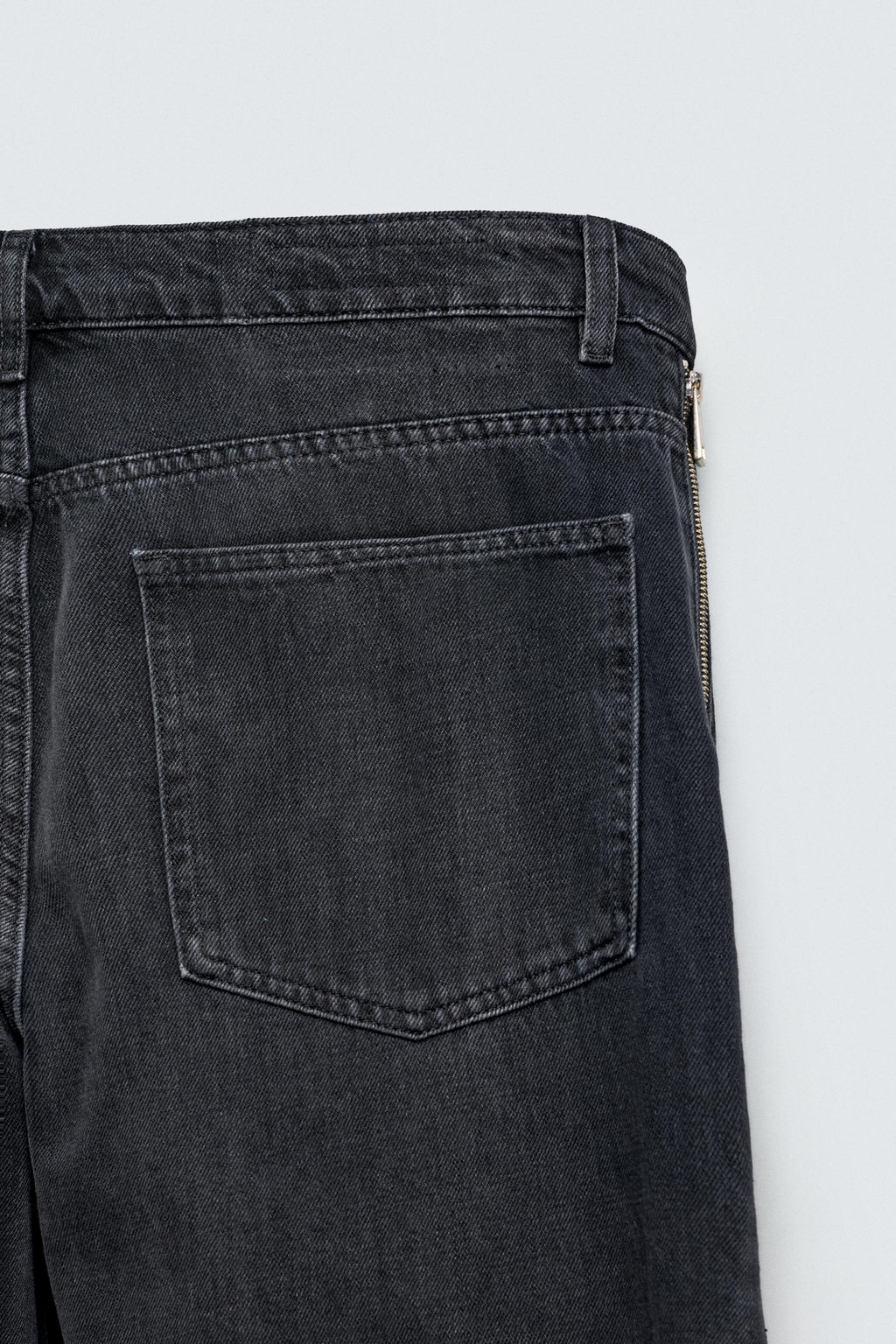 JEANS FLARE FIT CREMALLERAS / Carb?n - Zara фото 12