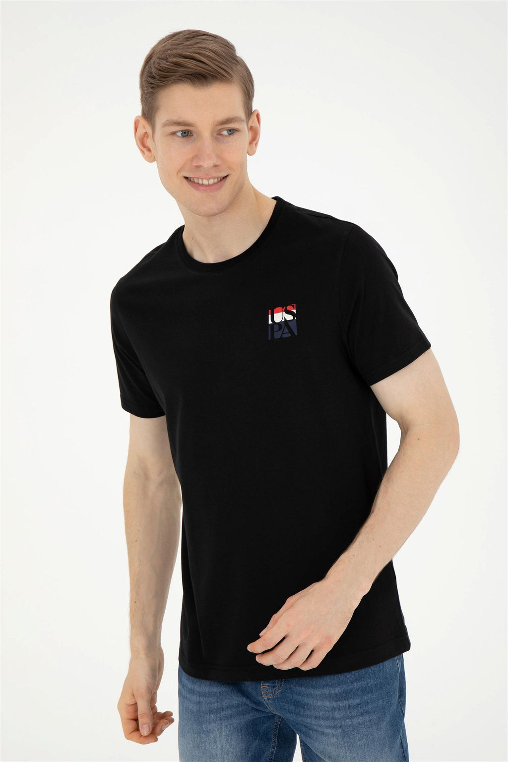 Мужская черная футболка - U.s. polo assn фото 3