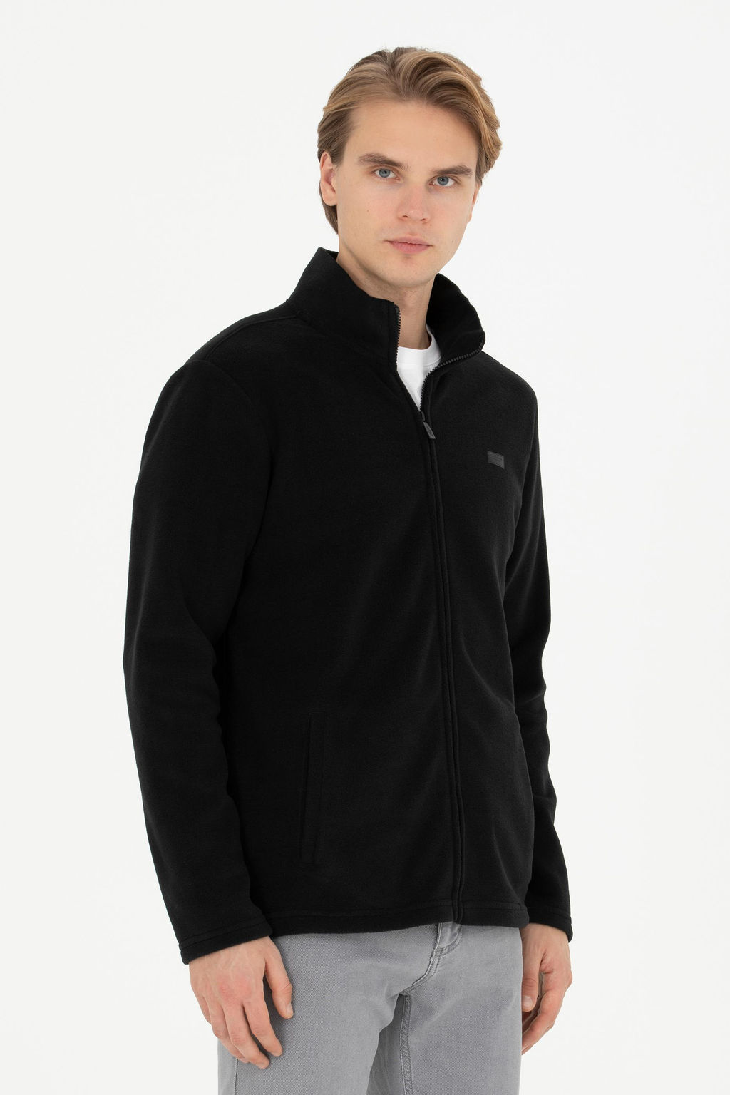 U. S. Polo Assn / Мужской черный вязаный кардиган - U.s. polo assn фото 8