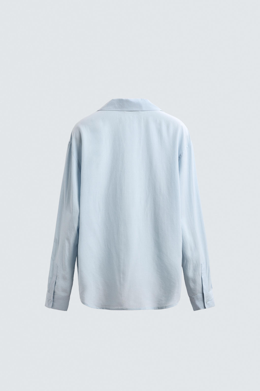 CAMISA FLUIDA RELAXED FIT / Celeste - Zara фото 7