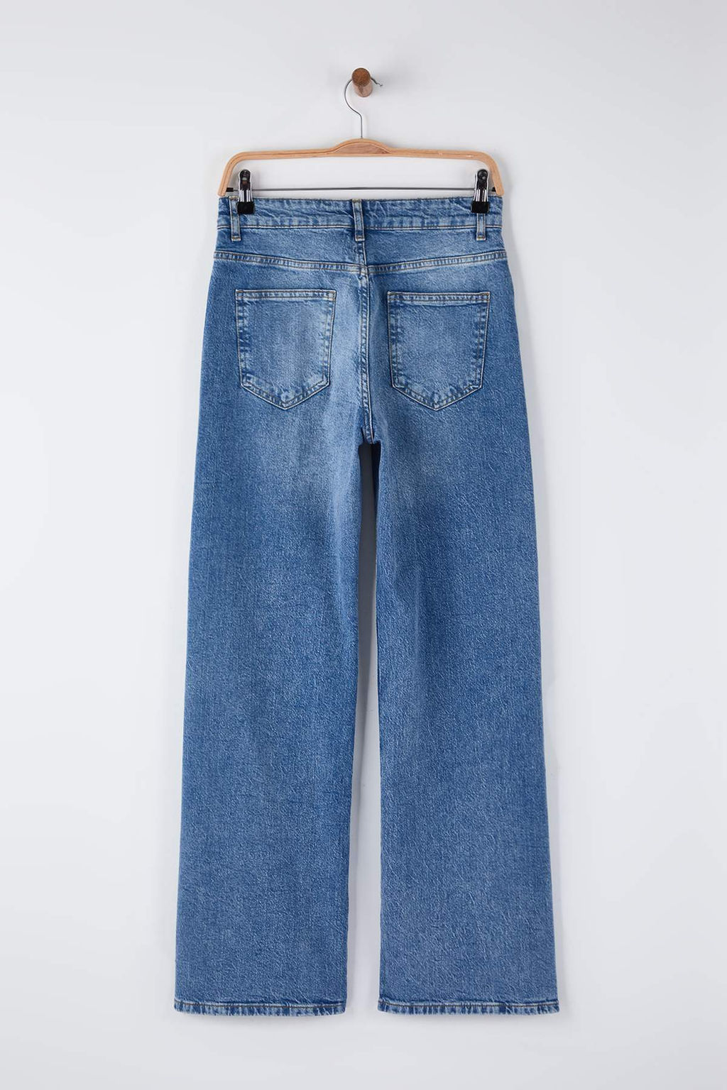 Mavi Yuksek Bel Wide Leg/Genis Paca Comfort Palazzo Jeans TWOAW26JE00252 - Trendyolmilla фото 6