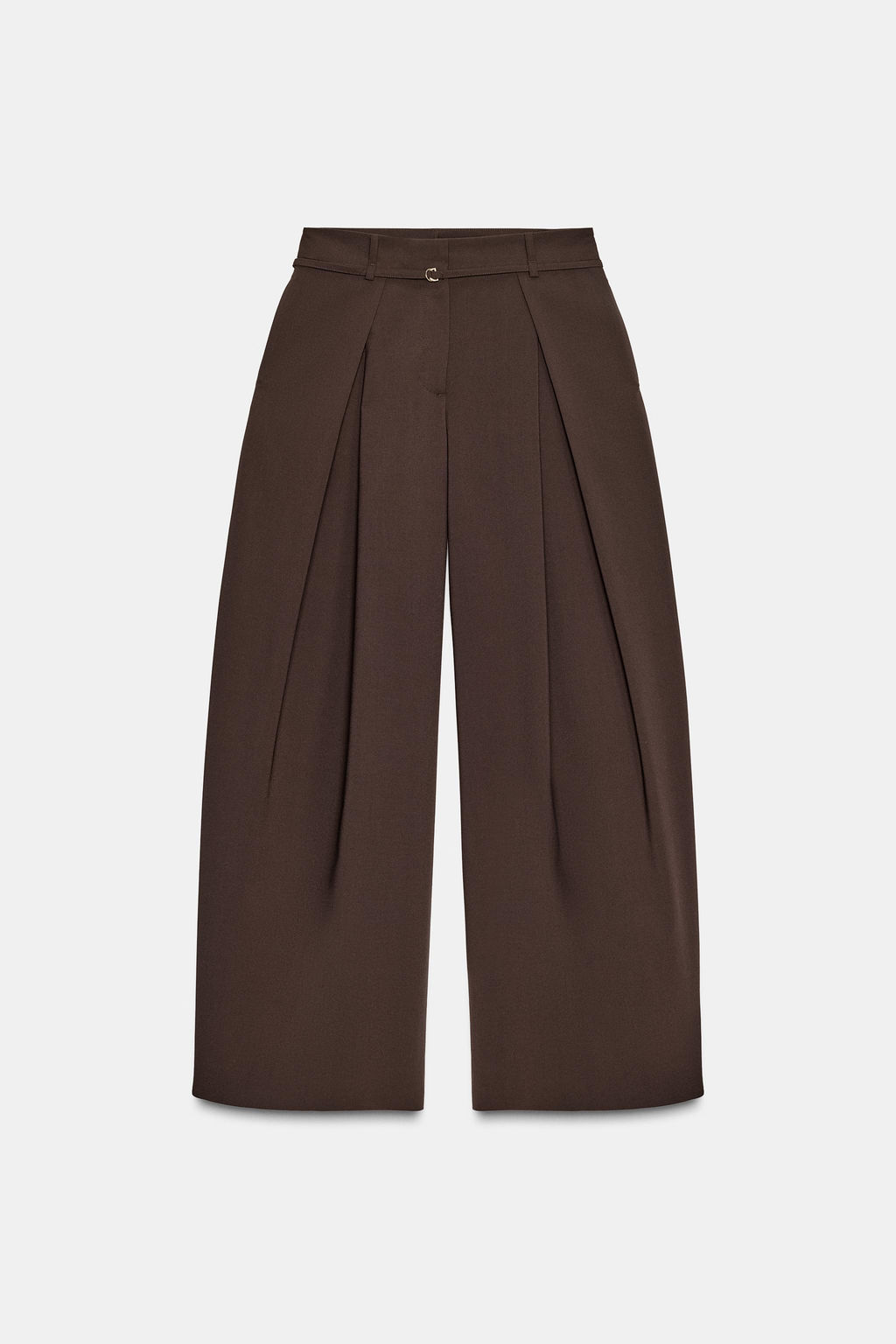 WIDE-LEG TROUSERS WITH THIN BELT - Zara фото 16